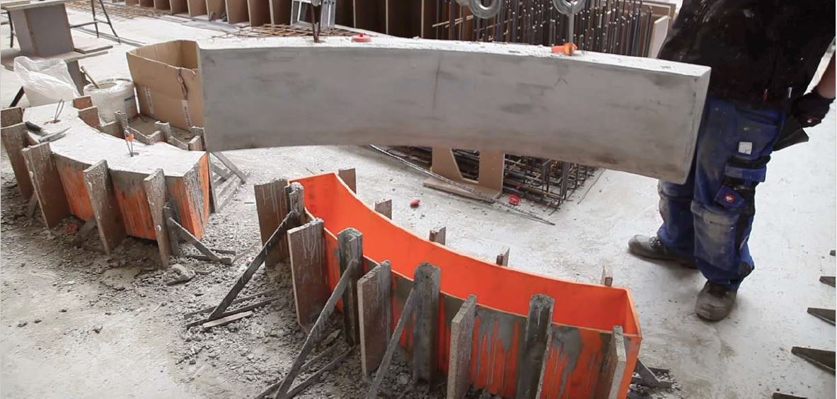 3D printed formwork and cast block